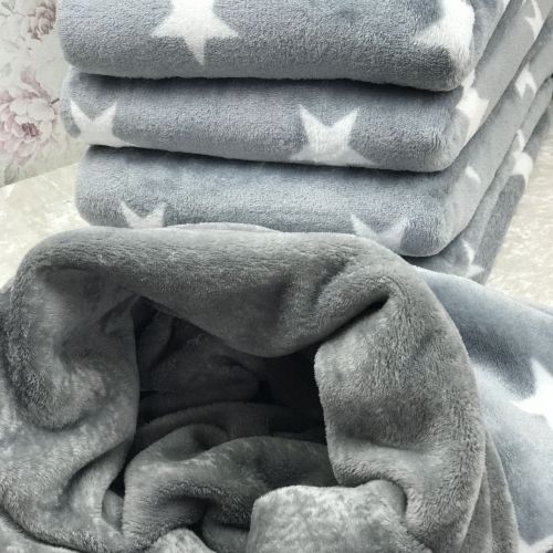 Schöner und weicher Schlafsack 2 in 1 für Hunde mit Sterne Muster/Hundebett aus Wellness Fleece 